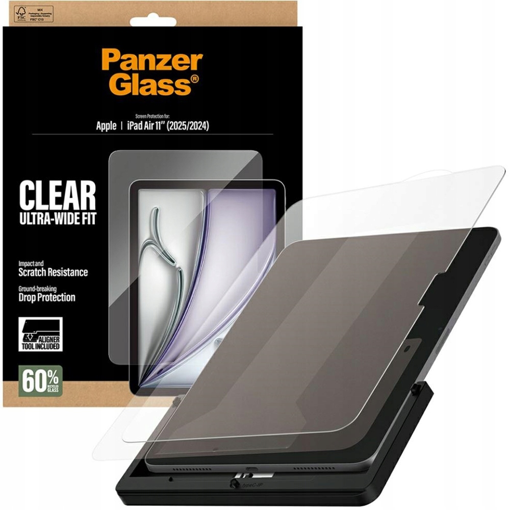 Sklo PanzerGlass pro iPad Air 11" 2025/2024, sklo s aplikátorem, sklíčko