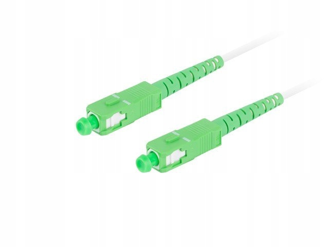 Lanberg Patchcord światłowodowy Sm Sc/Apc-Sc/Apc Simplex 3.0mm 35M biały