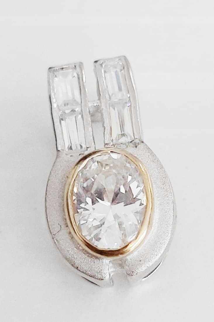 SREBRNA ZAWIESZKA DO ŁAŃCUSZKA CYRKONIA 925 TT-60C Marka Inna marka