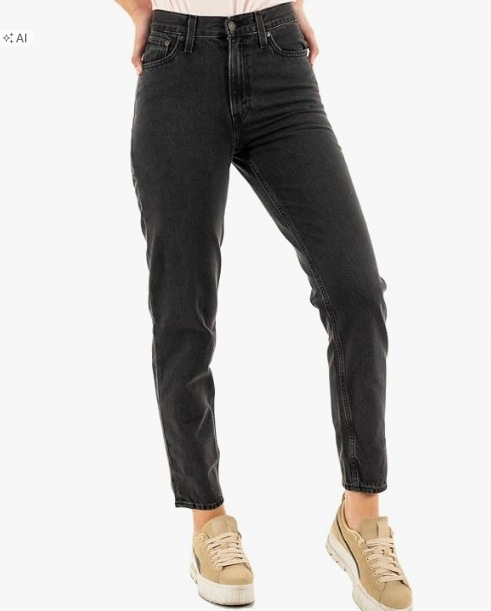 Levi's Dámské Džíny Černé Vysoké Rovné 27/30 7EA