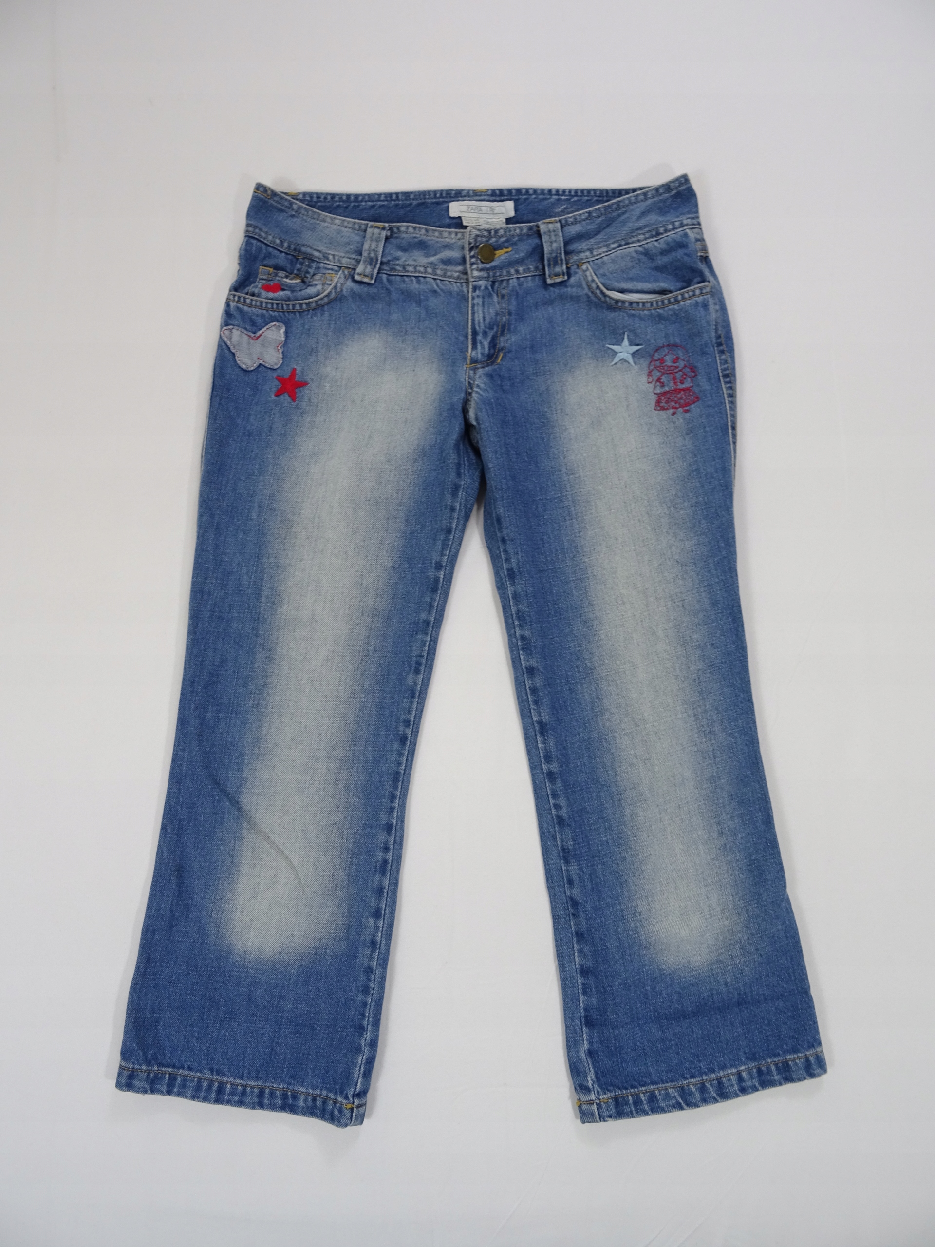 JEANSY ZARA 38/M RYBACZKI Rozmiar 38