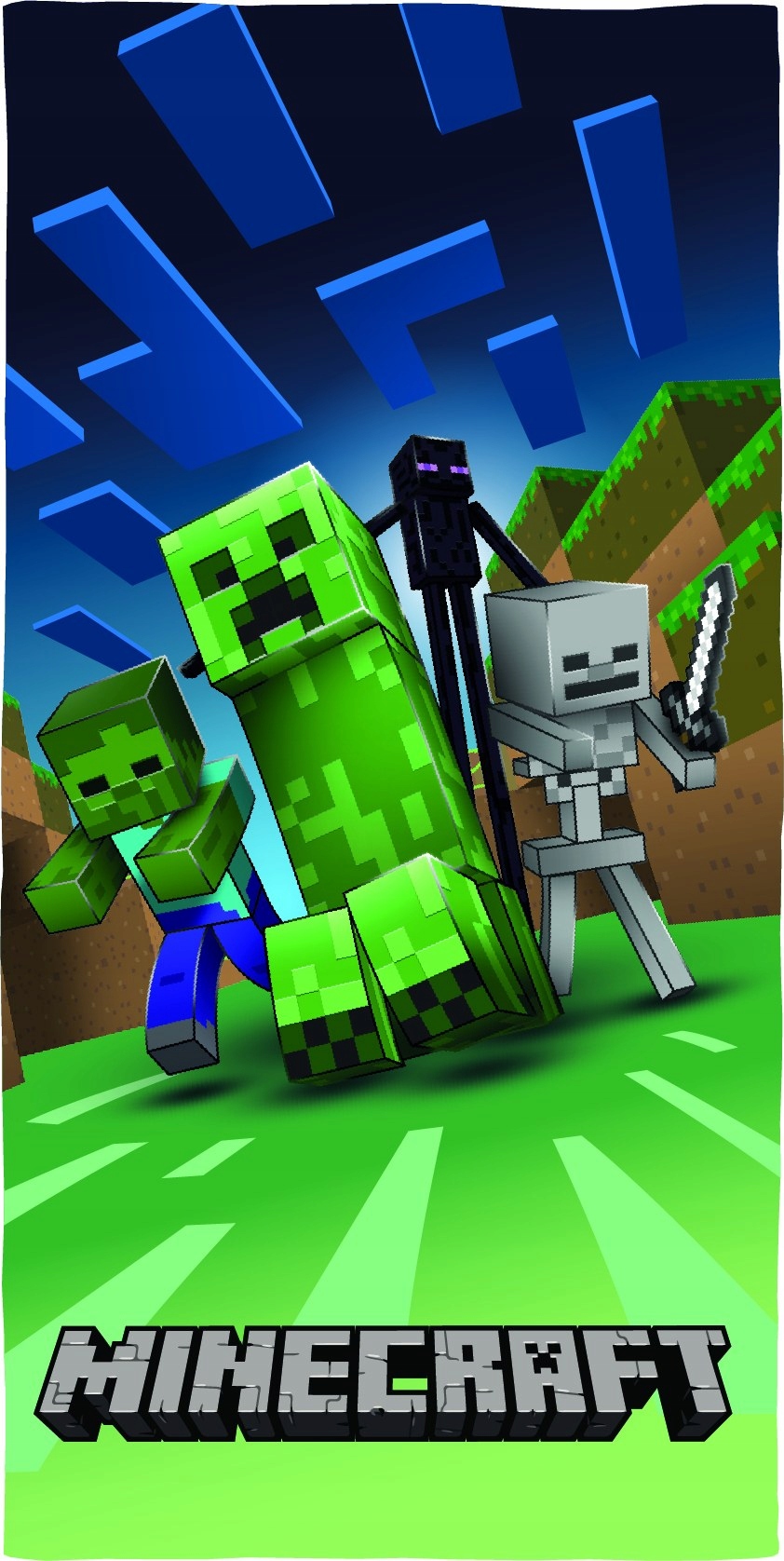 

Ręcznik Kąpielowy Plażowy 70 X 140 CM Minecraft