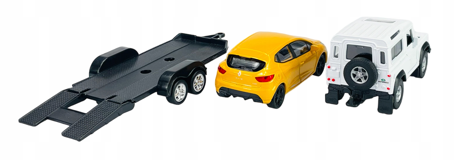 WELLY 2-PACK LAND ROVER DEFENDER + RENAULT CLIO Marka Welly