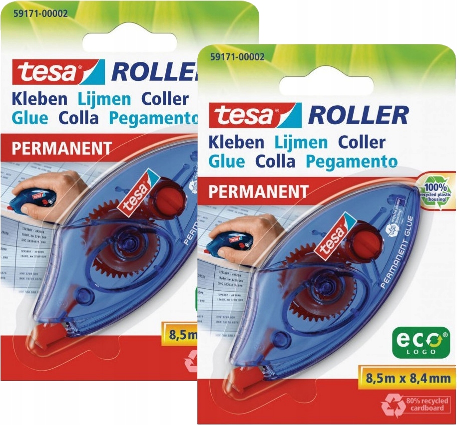 

Klej w taśmie tesa, do przyklejania zdjęć x2