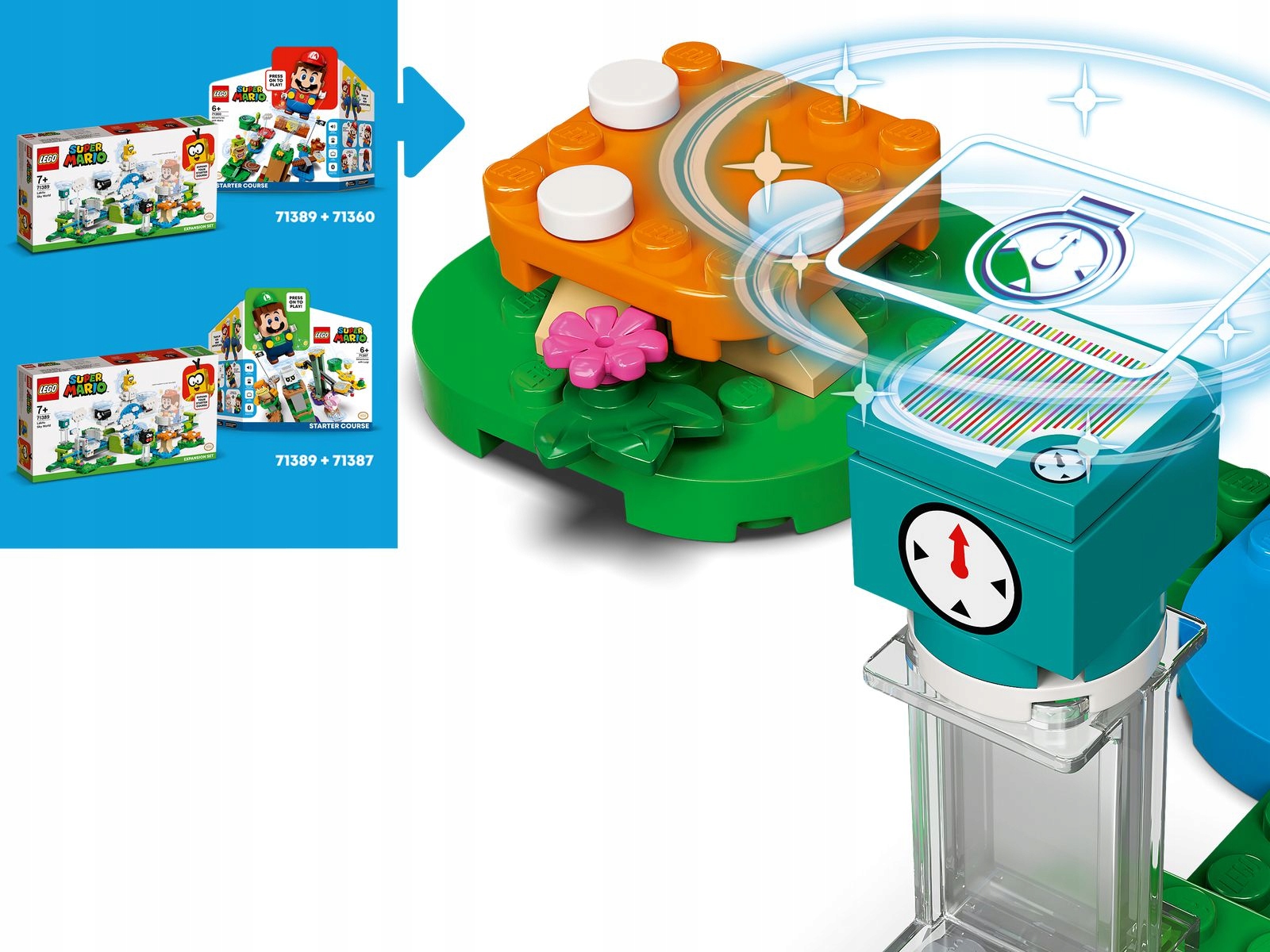 LEGO SUPER MARIO 71389 PODNIEBNY ŚWIAT LAKITU Liczba elementów 484 szt.