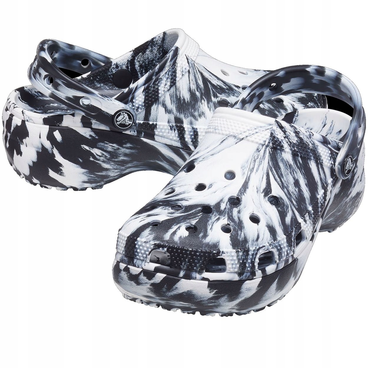 

Buty Crocs Klapki Damskie Na Platformie Gumowe