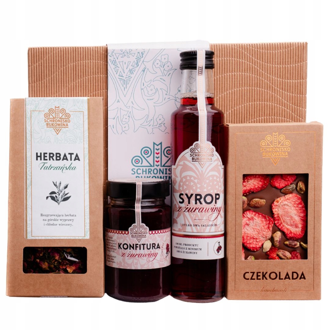 Levně Dárek ke Dni babiček Schronisko Bukowina sirup čokoláda zavařenina čajů