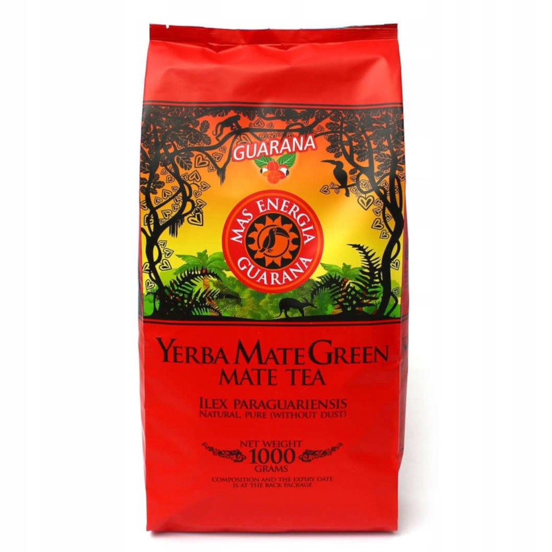 Yerba mate green má energii guarana 1 kg – mate green