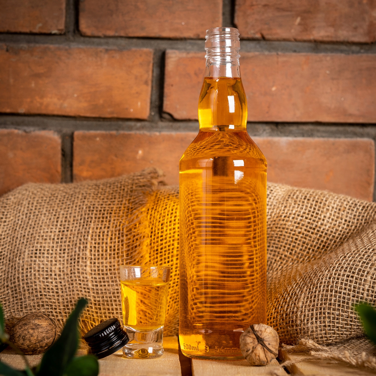 50 SZT BUTELKI SZKLANE MONOPOLOWE 0,5L 500 ML NA WÓDKĘ SOK NALEWKI Kolor przezroczysty