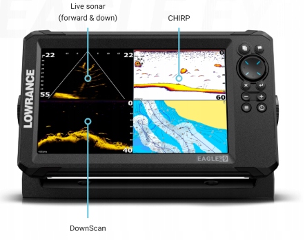 Tokarex Echosonda Lowrance Eagle Eye 9" z sonarem Live