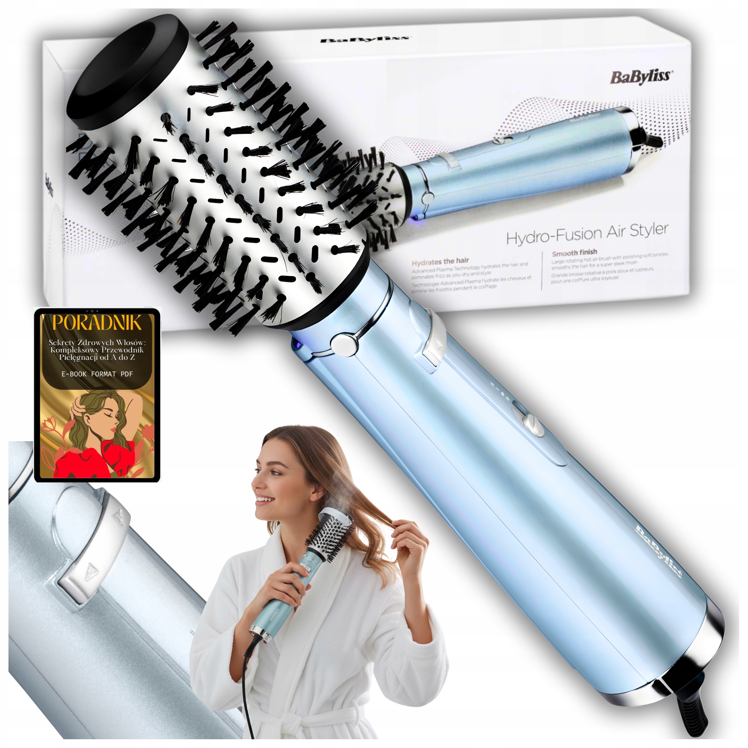 Lokówko Suszarka Do Włosów Babyliss Regulowana Końcówki Etui Jonizacja