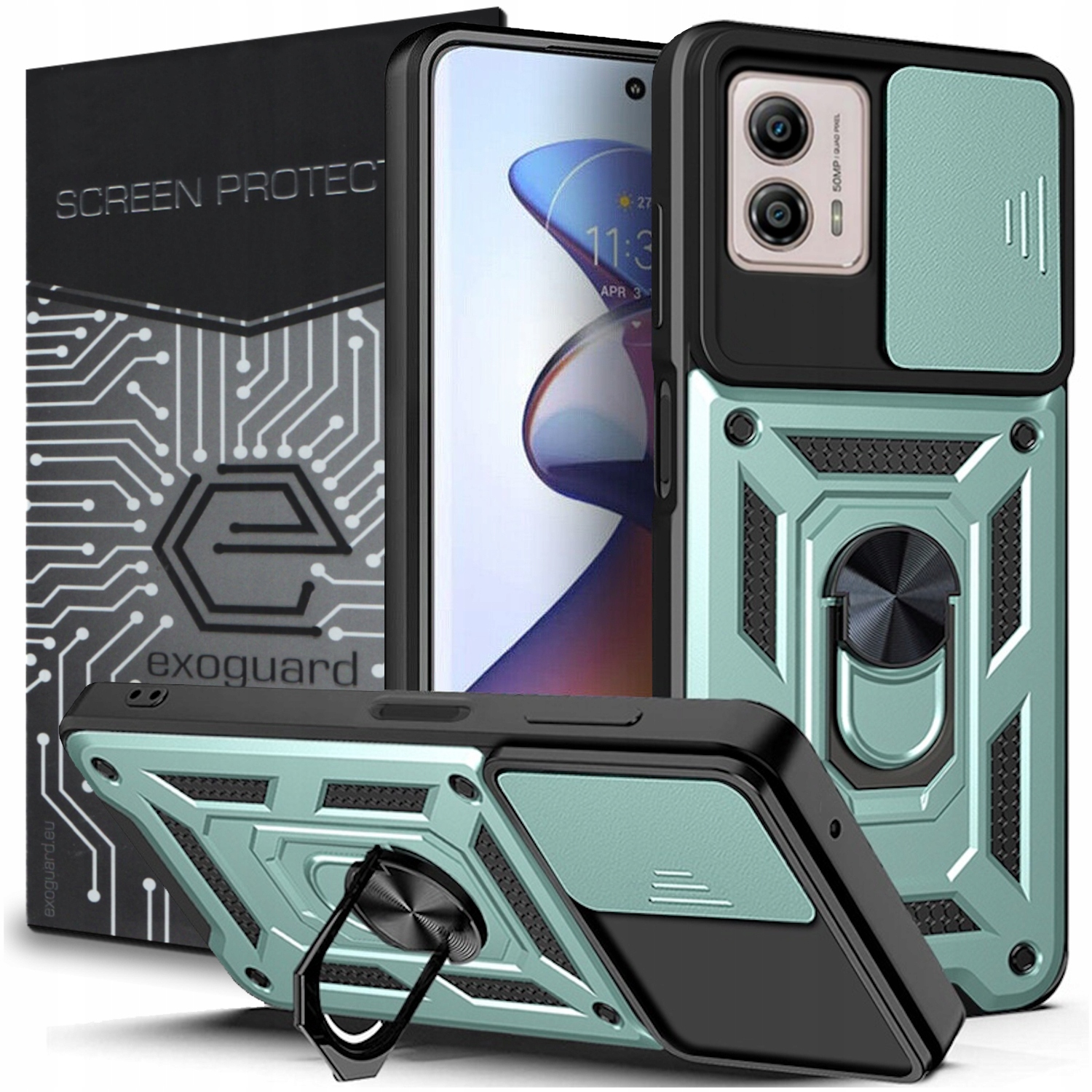

Etui Pancerne Cover+szkło do Motorola Moto G53 5G
