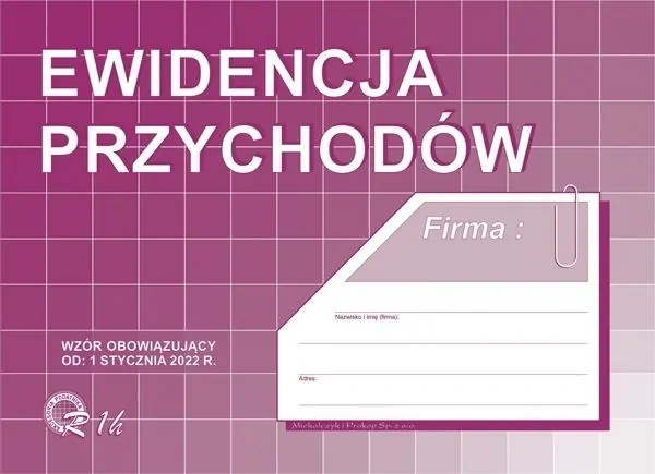 

Druk Ewidencja Przychodów A5 R-1-H