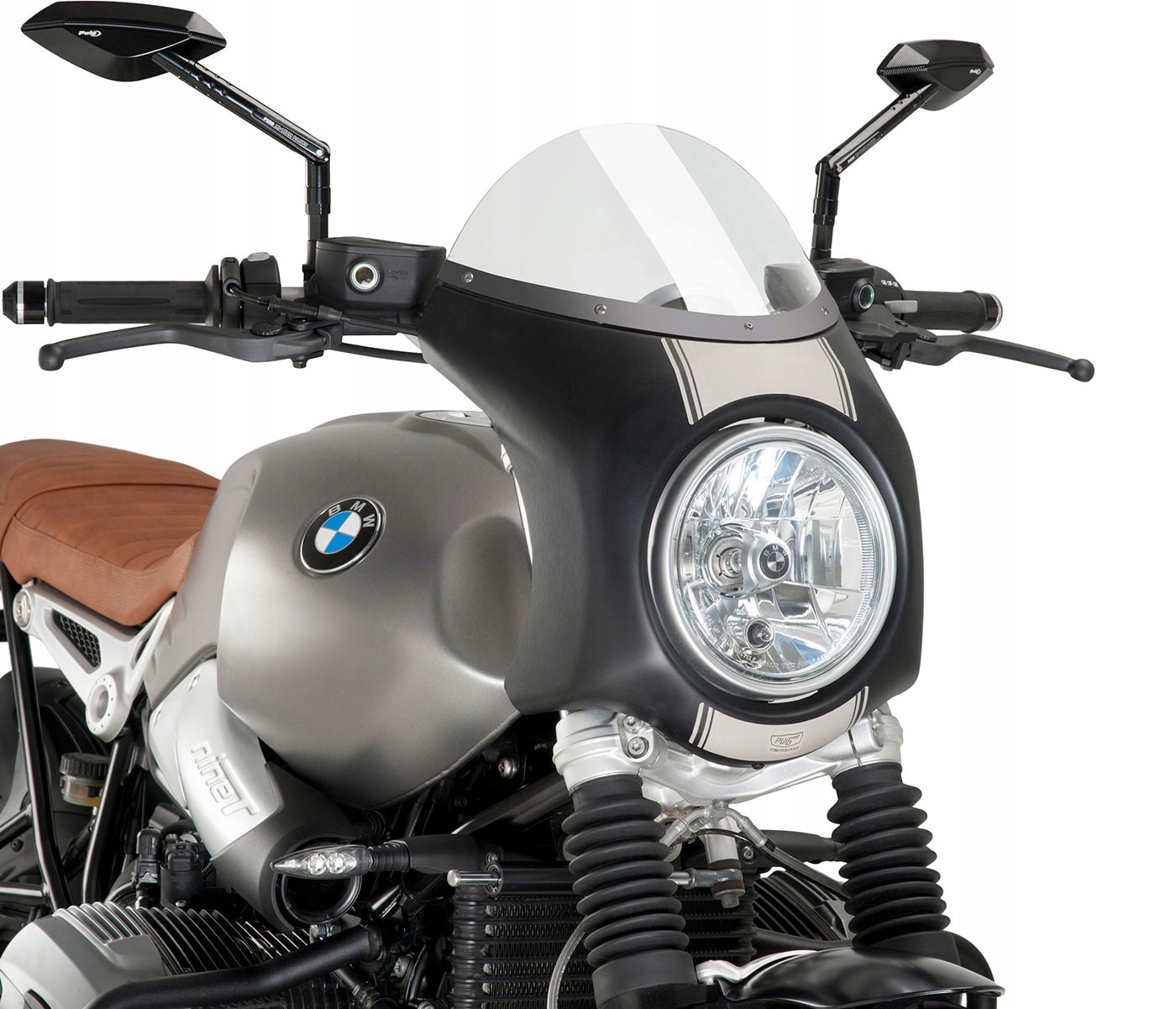 9253W - ОБТЕКАТЕЛЬ PUIG RETROFAIRING BMW R NINE T SCRAMBLER