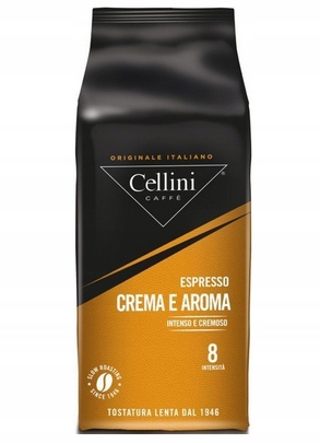 Levně Káva zrna Crema Aroma 1 kg Cellini