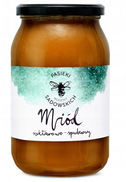 Levně Krémovaný nektarově-medový med Pasieki Rodziny Sadowskich 1,2 kg