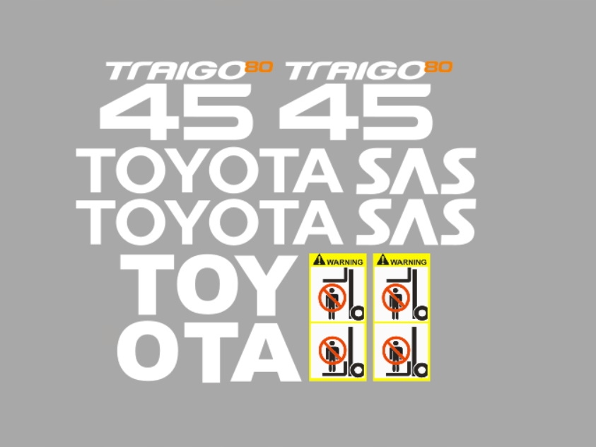 Samolepky polep Toyota Traigo 45