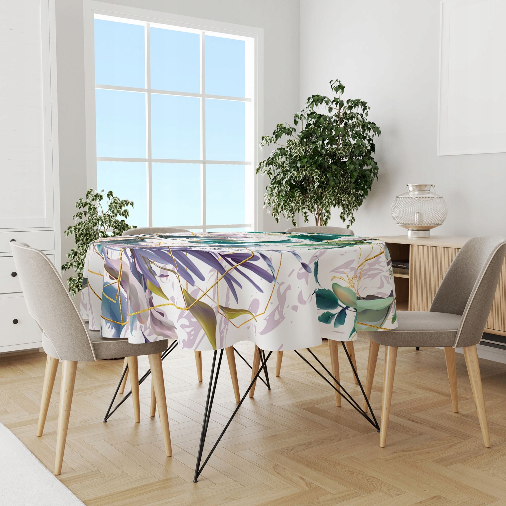 OBRUS OKRĄGŁY NA STÓŁ DEKORACYJNY 140 WZÓR KOŁO 109 Typ obrus