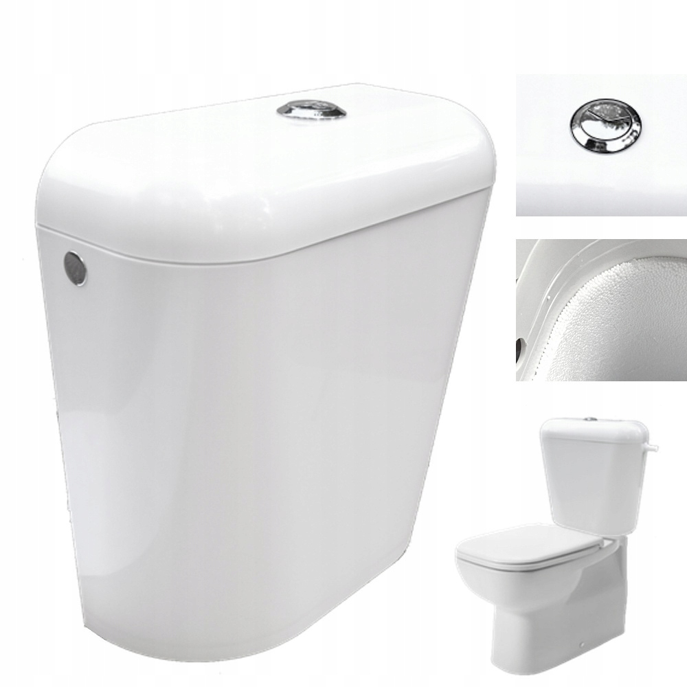 Splachovač 3/6 chrom dolnopluk kompakt Komplet ventil