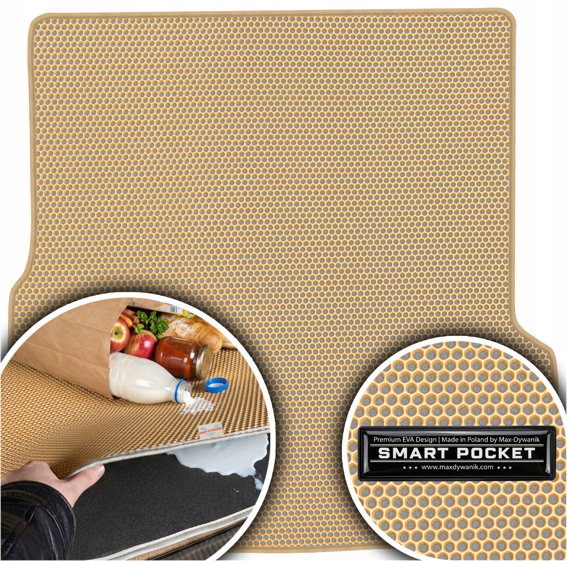 Lancia Thesis Sedan 2002-2009 Vložka do kufra Eva Smart Pocket Béžová