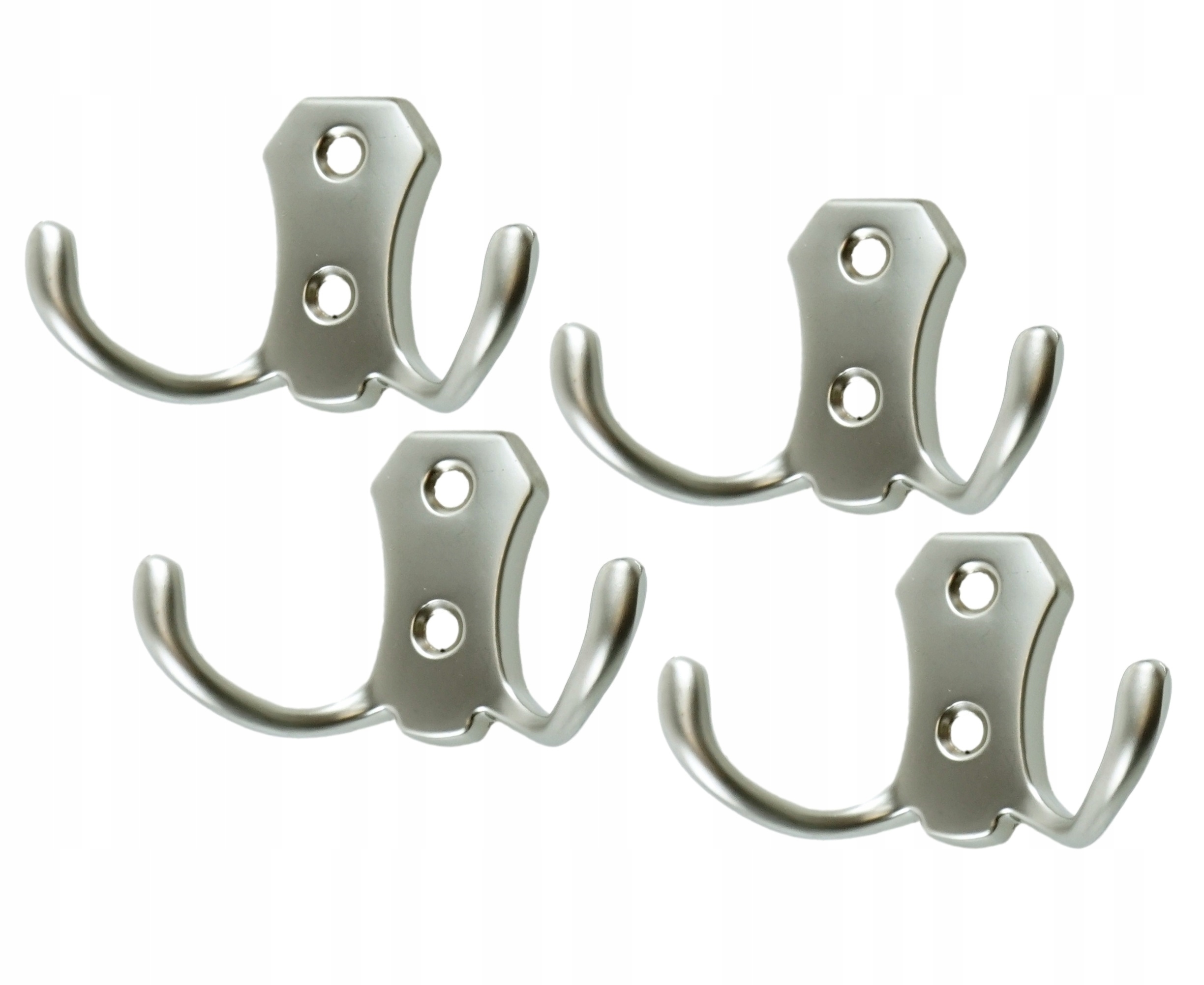 Wieszak, haczyk przykręcany na ubrania nikiel mat