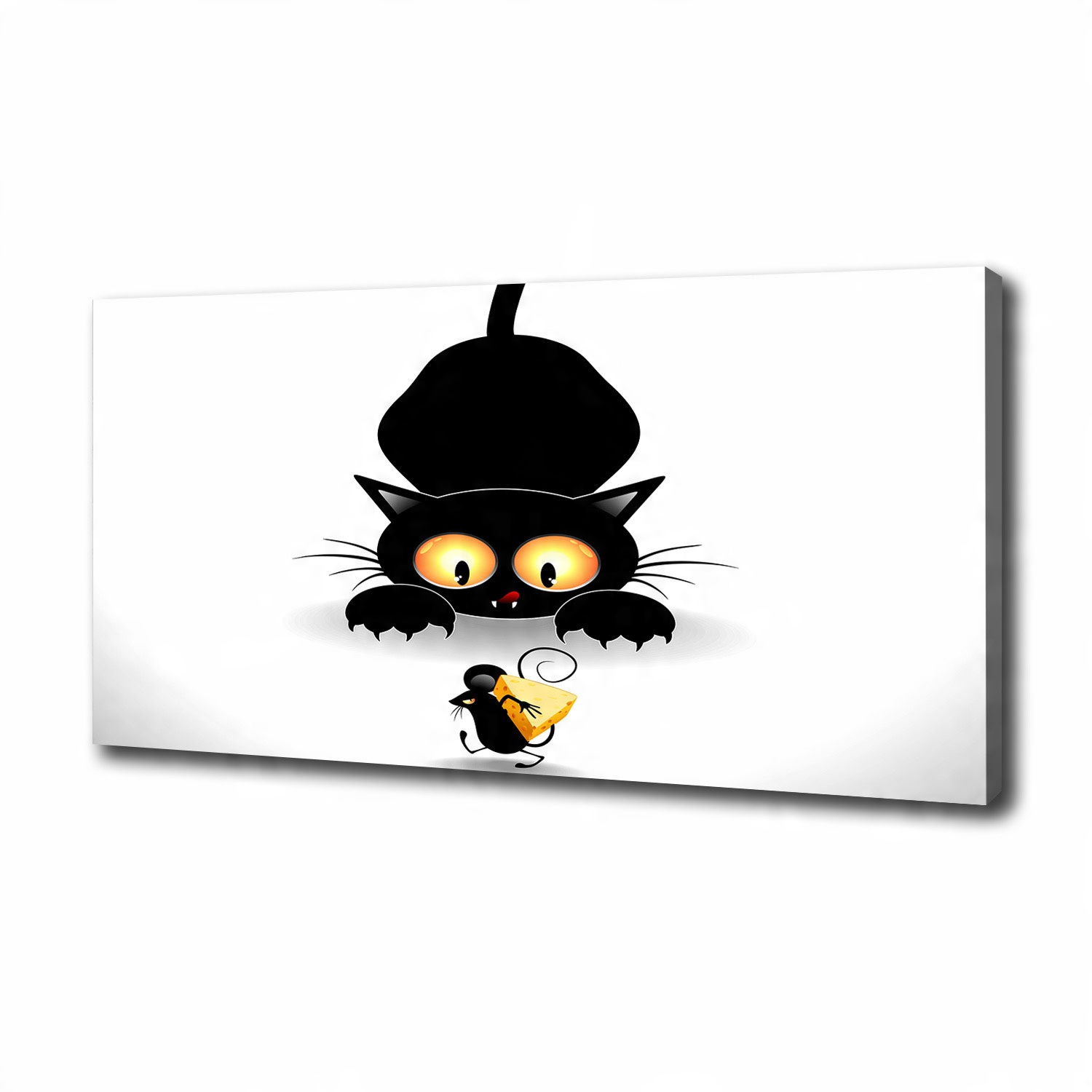 

Foto obraz canvas na ścianę Kot i mysz 100x50 cm