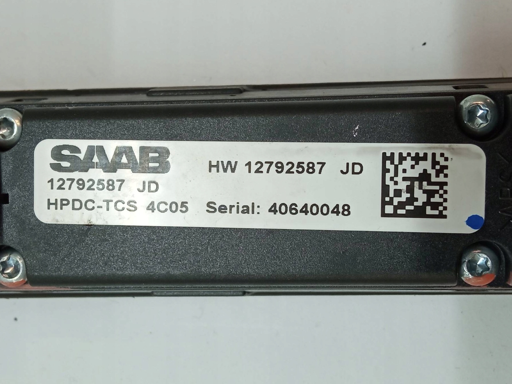 control panel 12792587JD Saab 9-3 II (2002-2014)