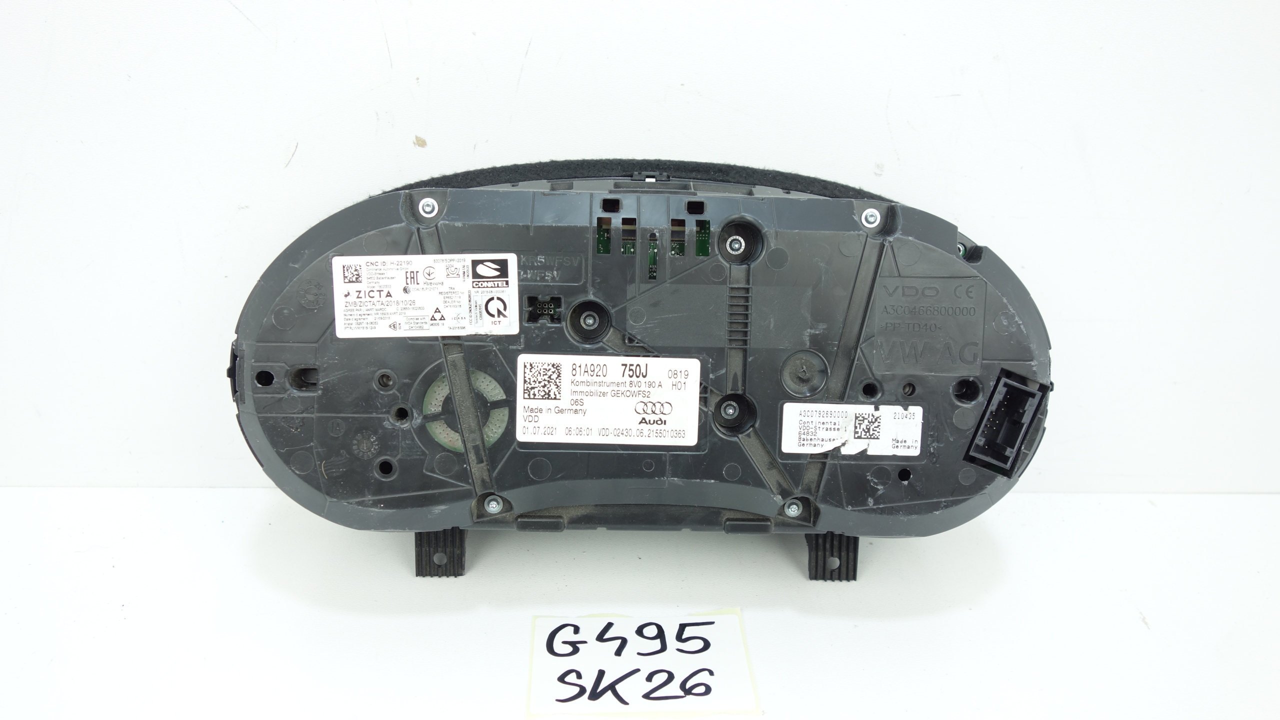 AUDI Q2 81A 2016- dials dials 81A920750J
