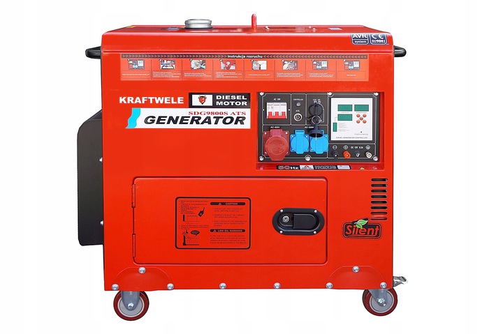 Agregat Generator Prądotwórczy 9,8 Kw Wyciszony Dt