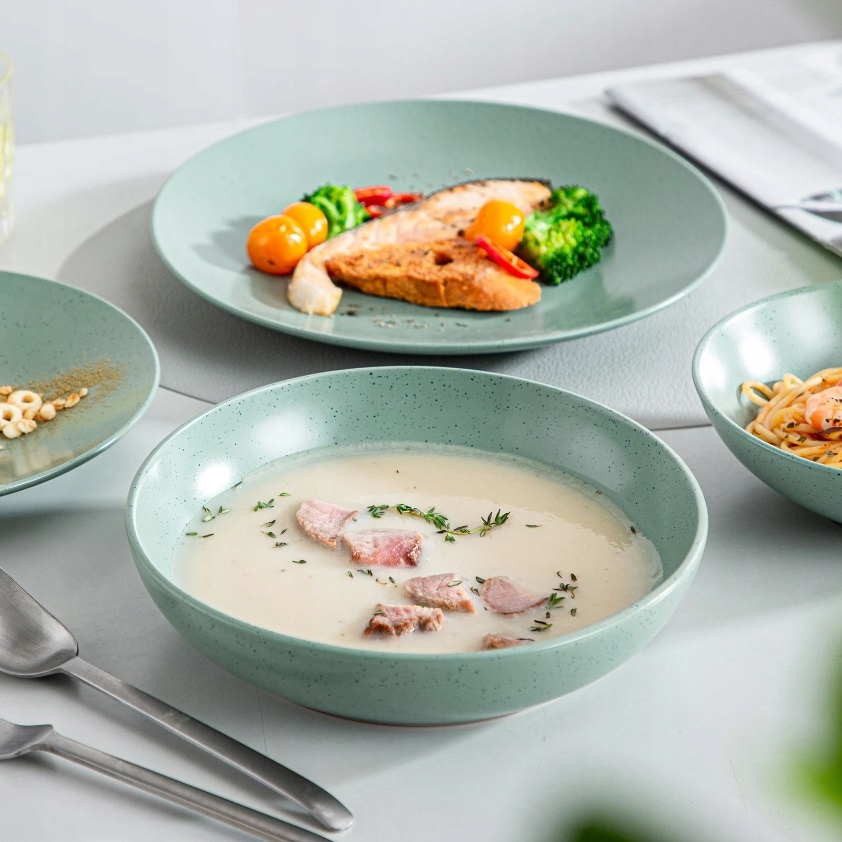 Zastawa obiadowa kamionka prezent 48szt / 12 osób Rodzaj serwisu obiadowy