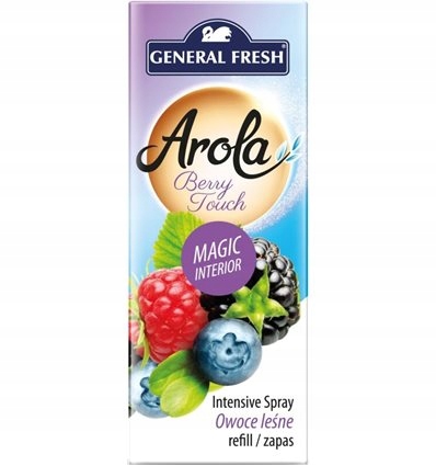 

Odświeżacz powietrza Arola 40 Owoce Leśne 40ml