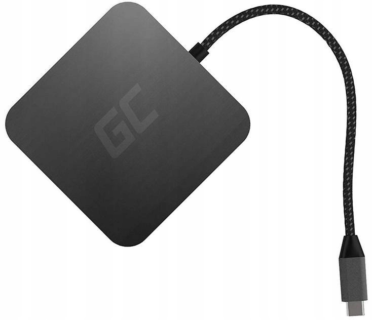 Usb hub 6v1 Green Cell Usb-c AK61