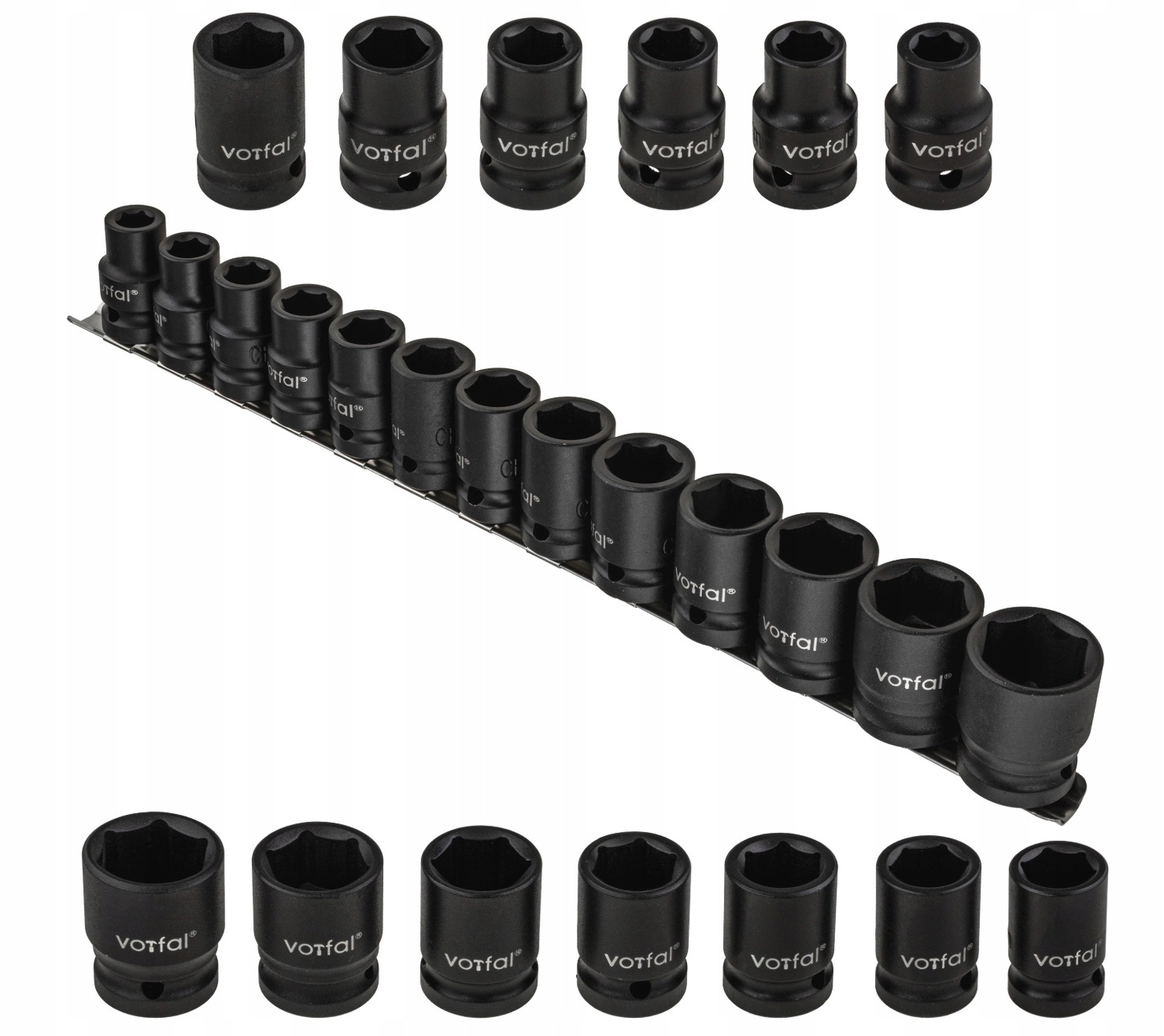Zestaw Nasadek Udarowych Nasadki Udarowe Udar 13 El Cr-mo 1/2" 10-24 MM