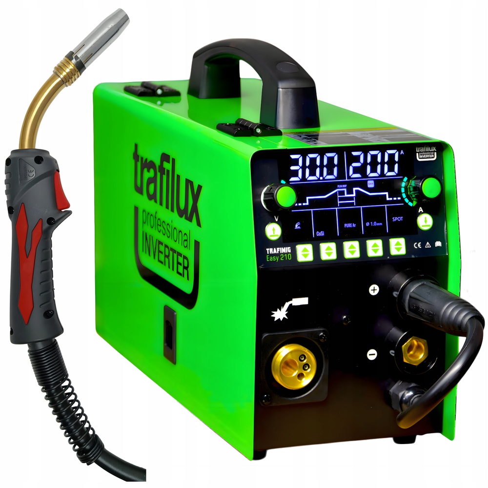 Svařovací stroj Trafimig 210 Easy Dual Puls Trafilux Synergia 200A 230V 3v1 Mig