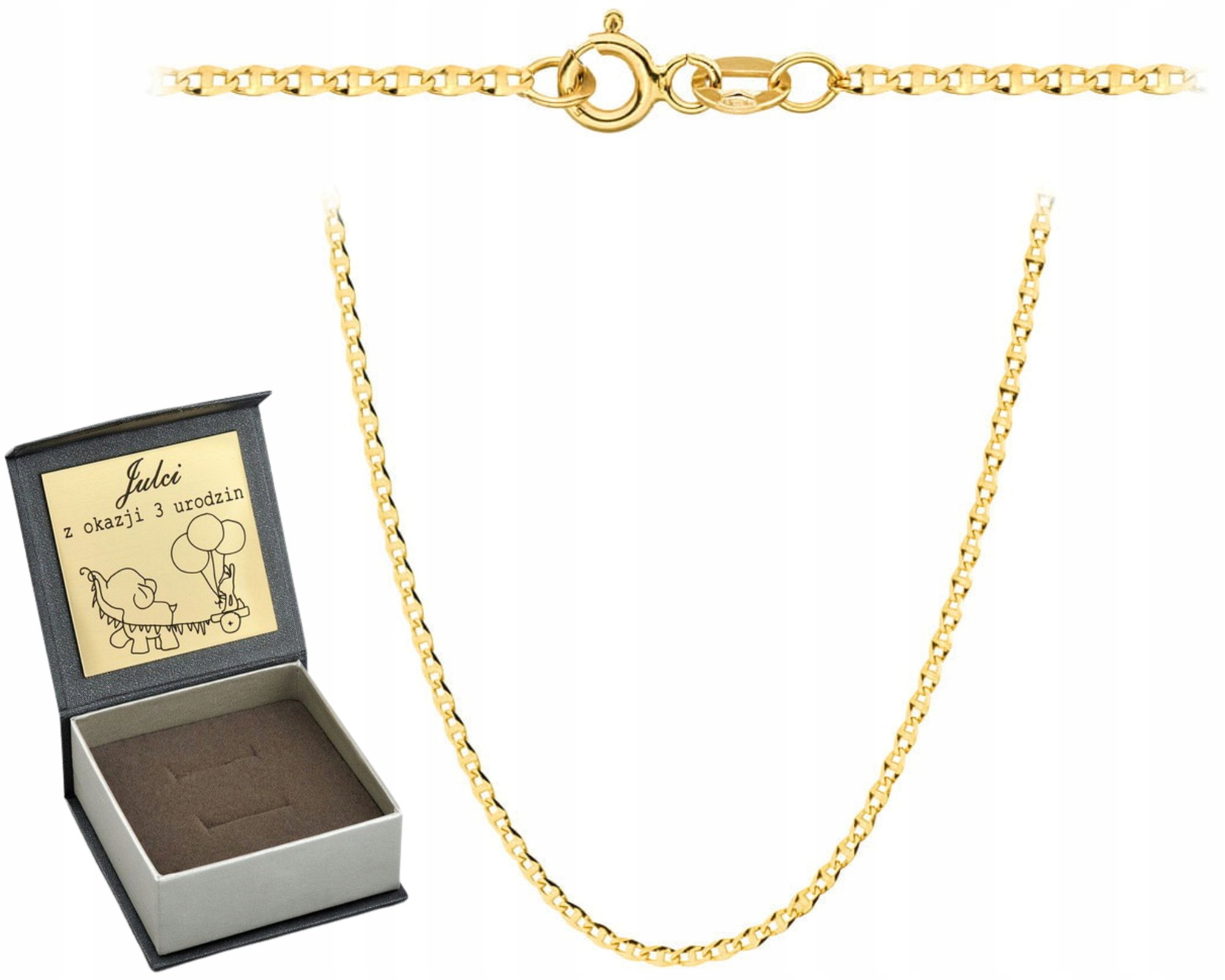 Zlatý Řetízek Gucci 45 CM 585 Gravírování