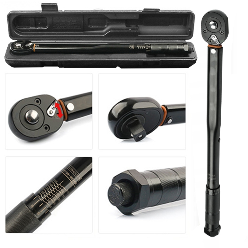 KLUCZ DYNAMOMETRYCZNY Z BLOKADĄ BLOKADA 3/8 " 19-110nm DWUKIERUNKOWY Z ETUI Kod producenta 870747