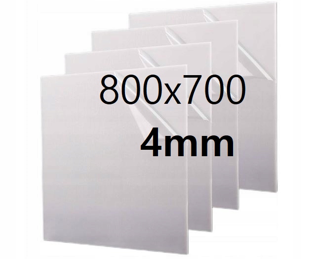 Plexi Plexa deska na míru mléčná opálová 80 cm x 70 cm x 4 mm