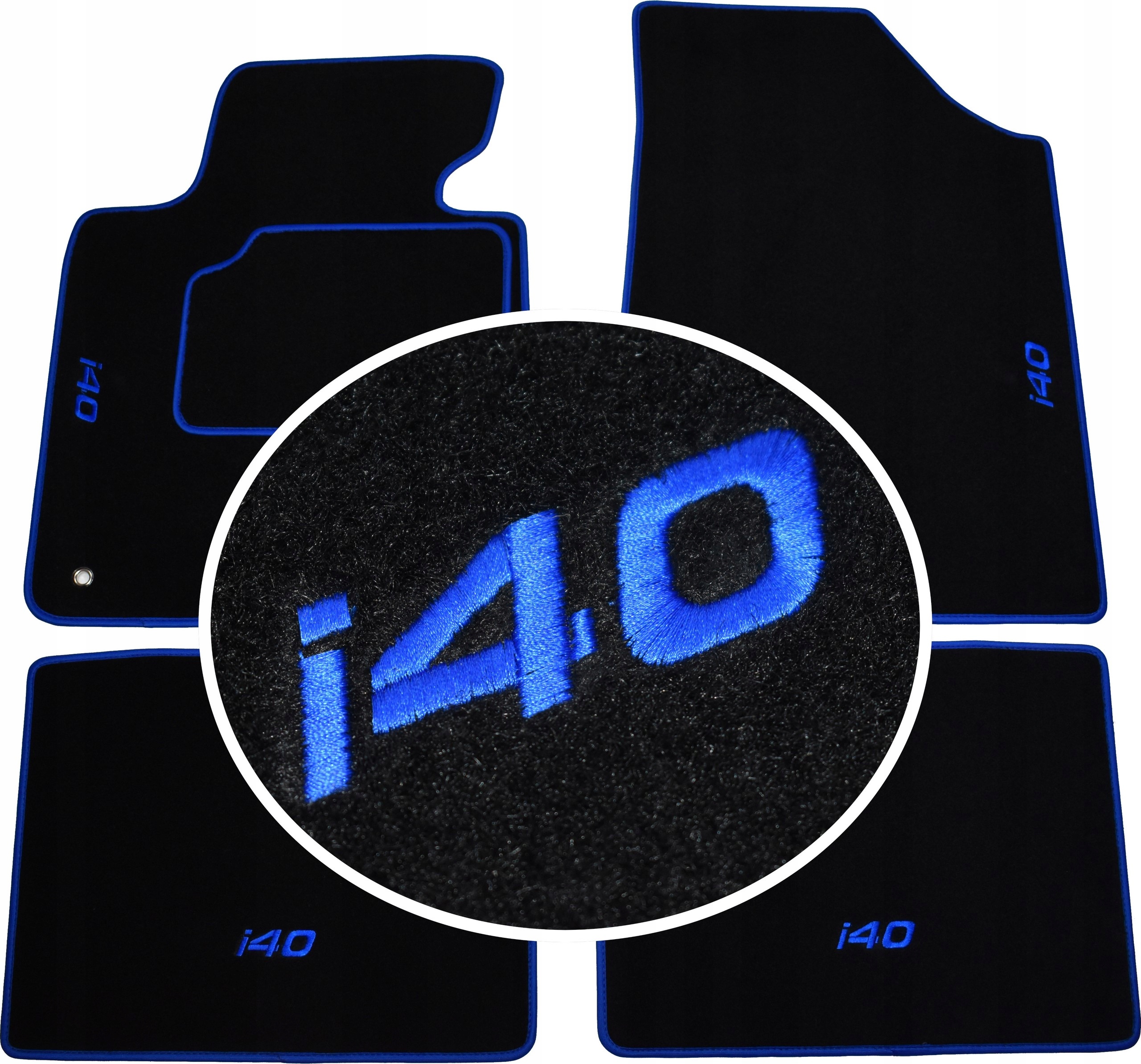 

Hyundai i40 2011-2019r Dywaniki Classic Haft CH4