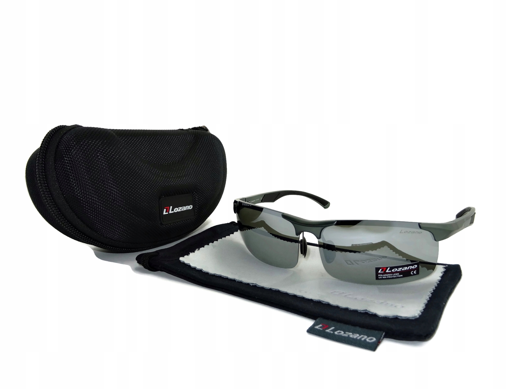 Hliníkové Polarizační Brýle Stříbrné Zrcadlovky S Filtry Auta Sada