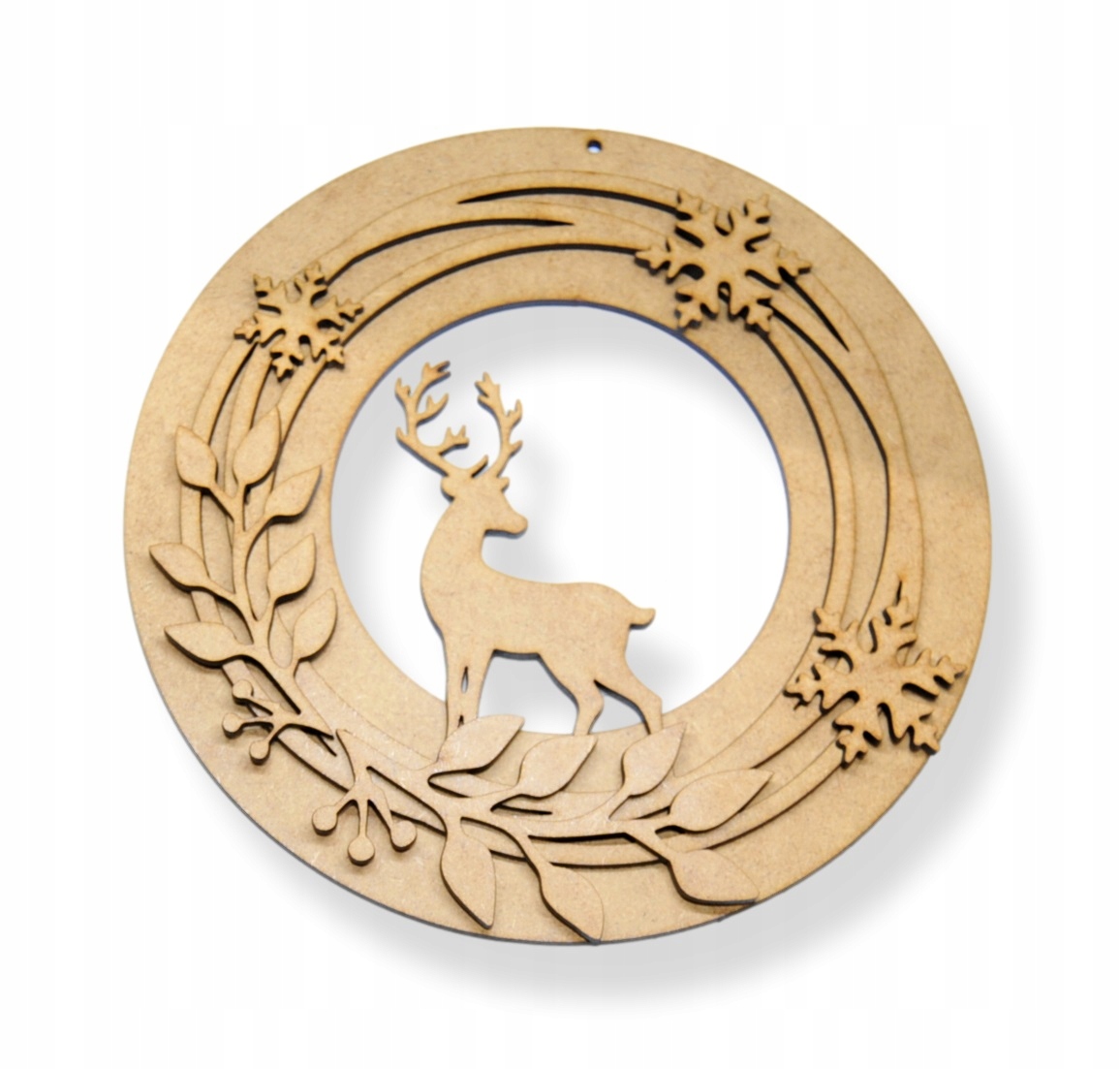 Wianek z reniferem HDF 7 elementów 19 cm