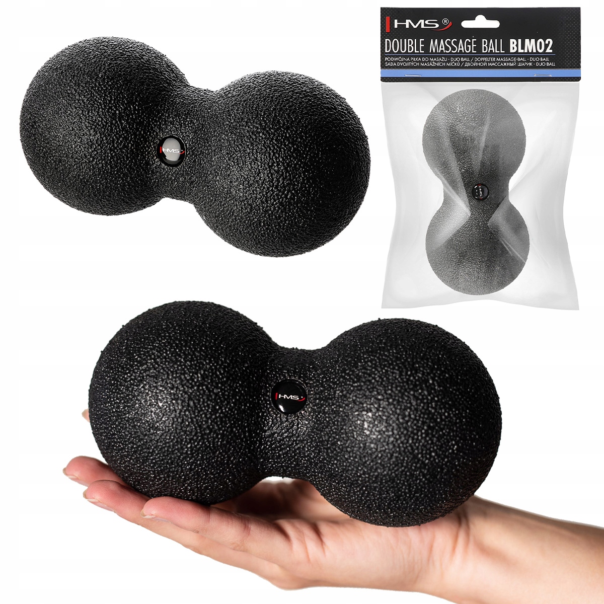 Masażer Powięzi Podwójna Piłka Duoball Pleców Karku Mocna 8x16cm Epp Hms