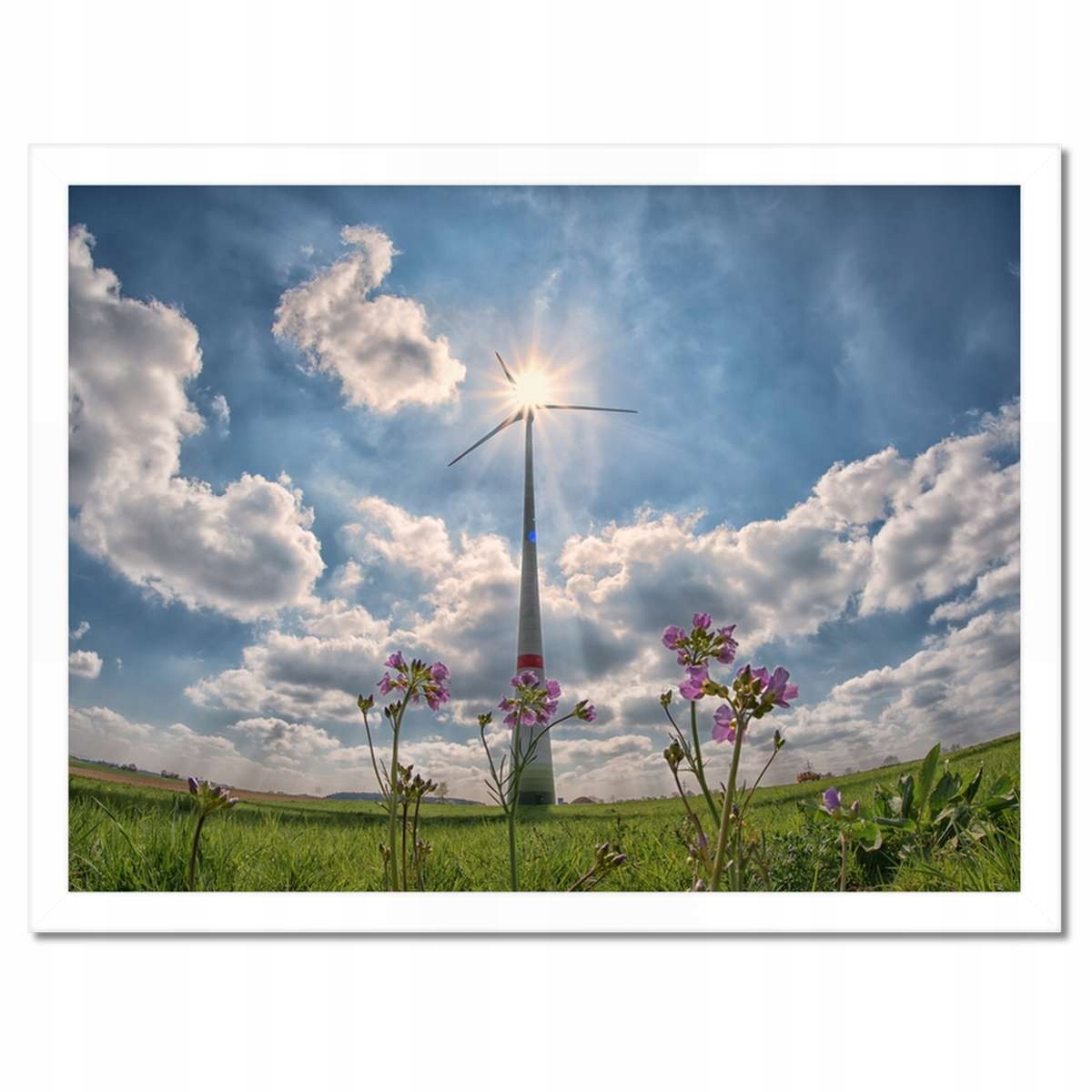 Plakáty v rámu 40x30 Obnovitelná energie Vítr