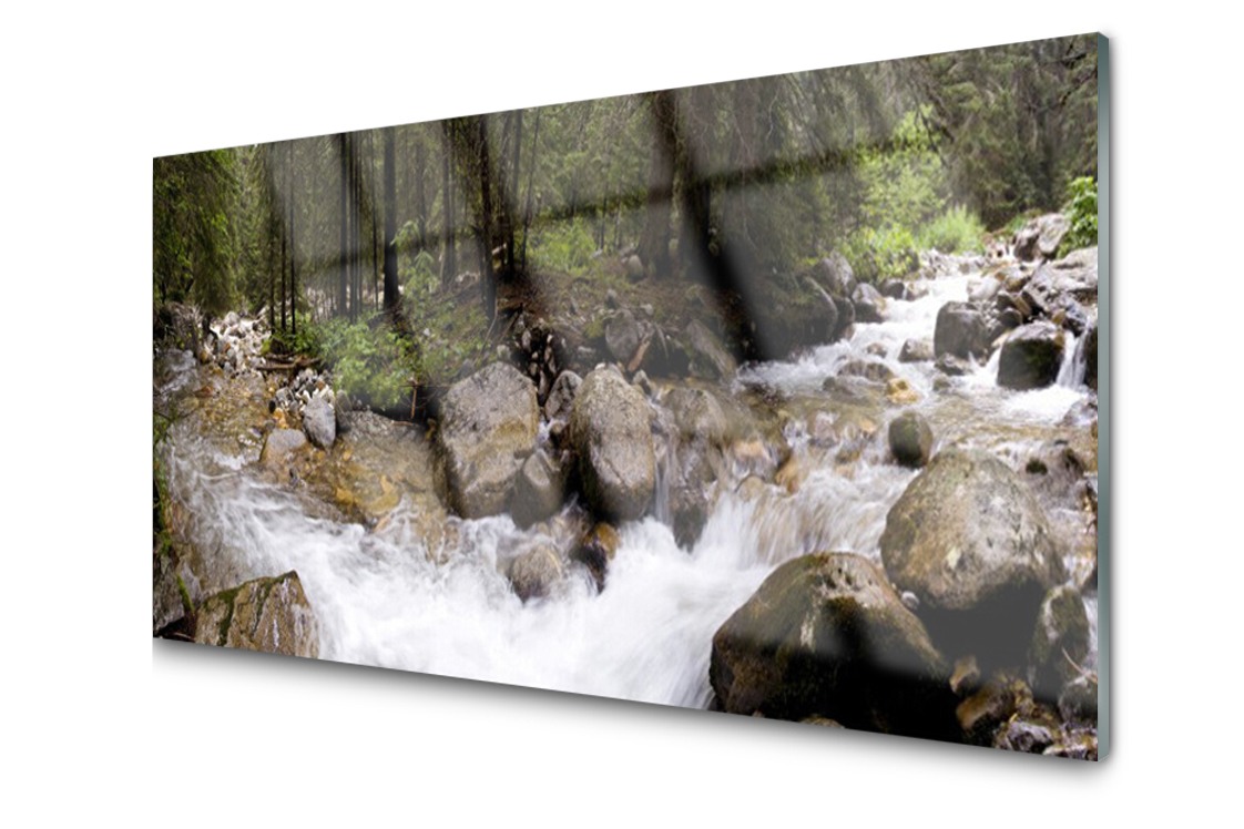 

Panel szklany Płytka Las Rzeka Wodospady 120x60