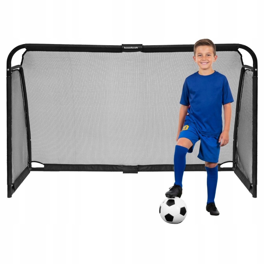 Kovová fotbalová branka s tréninkovou sítí pro fotbal 180x120x