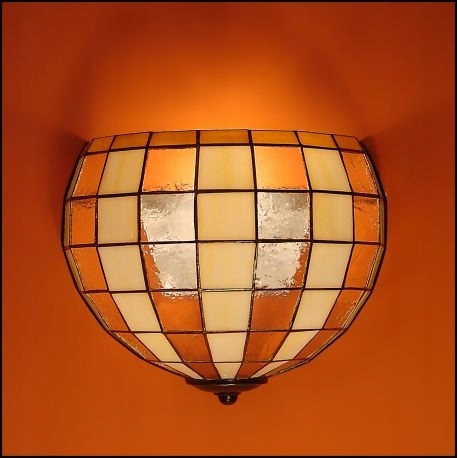 Nástenná lampa vitrážová Modernus 25 cm