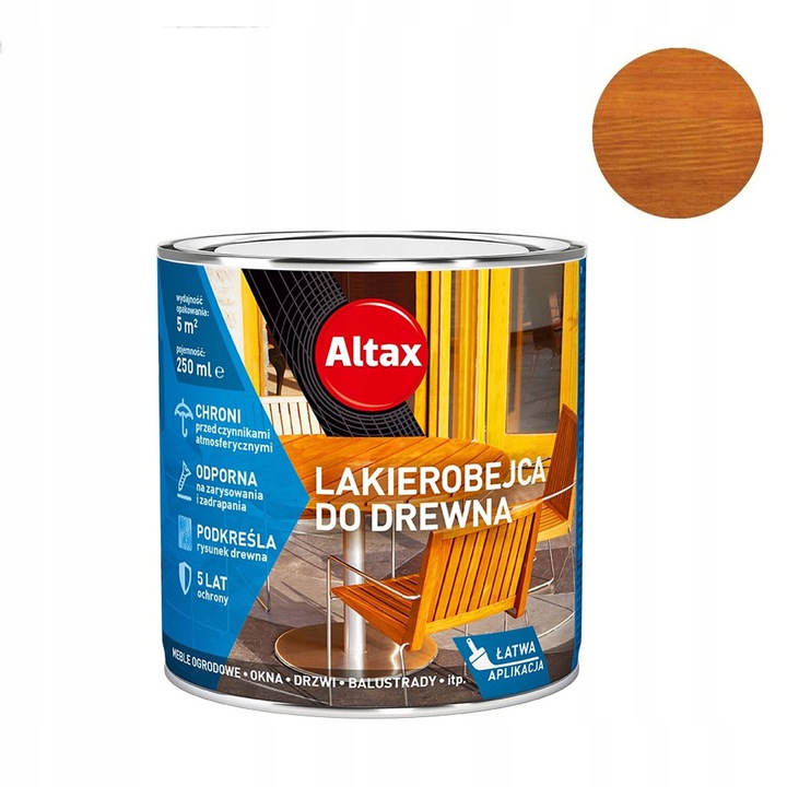 

Altax Lakierobejca Do Drewna Kasztan 2,5L
