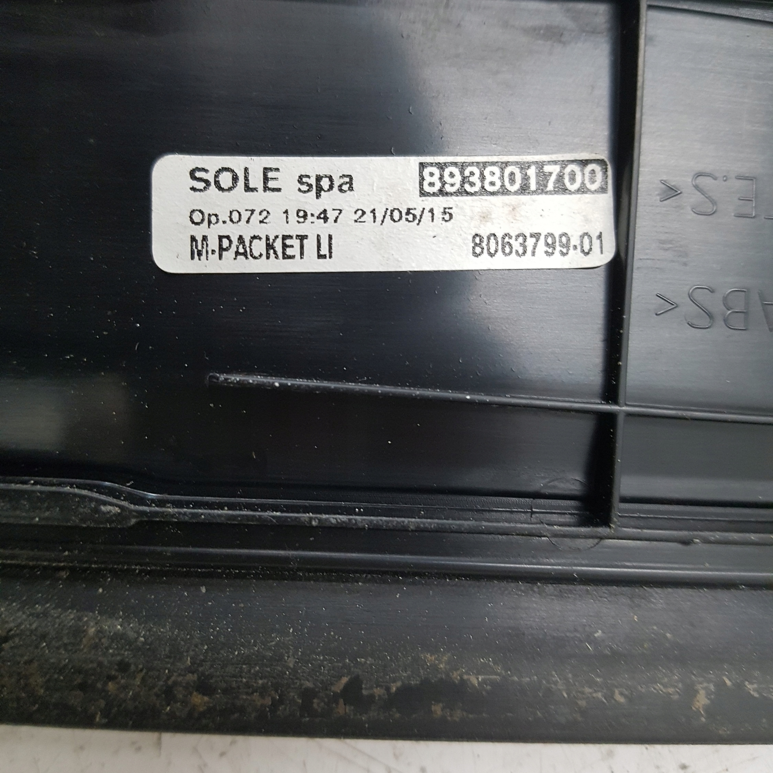moulding threshold inner left front 3D BMW 435 D F32 F36 MPAKIET 893801700