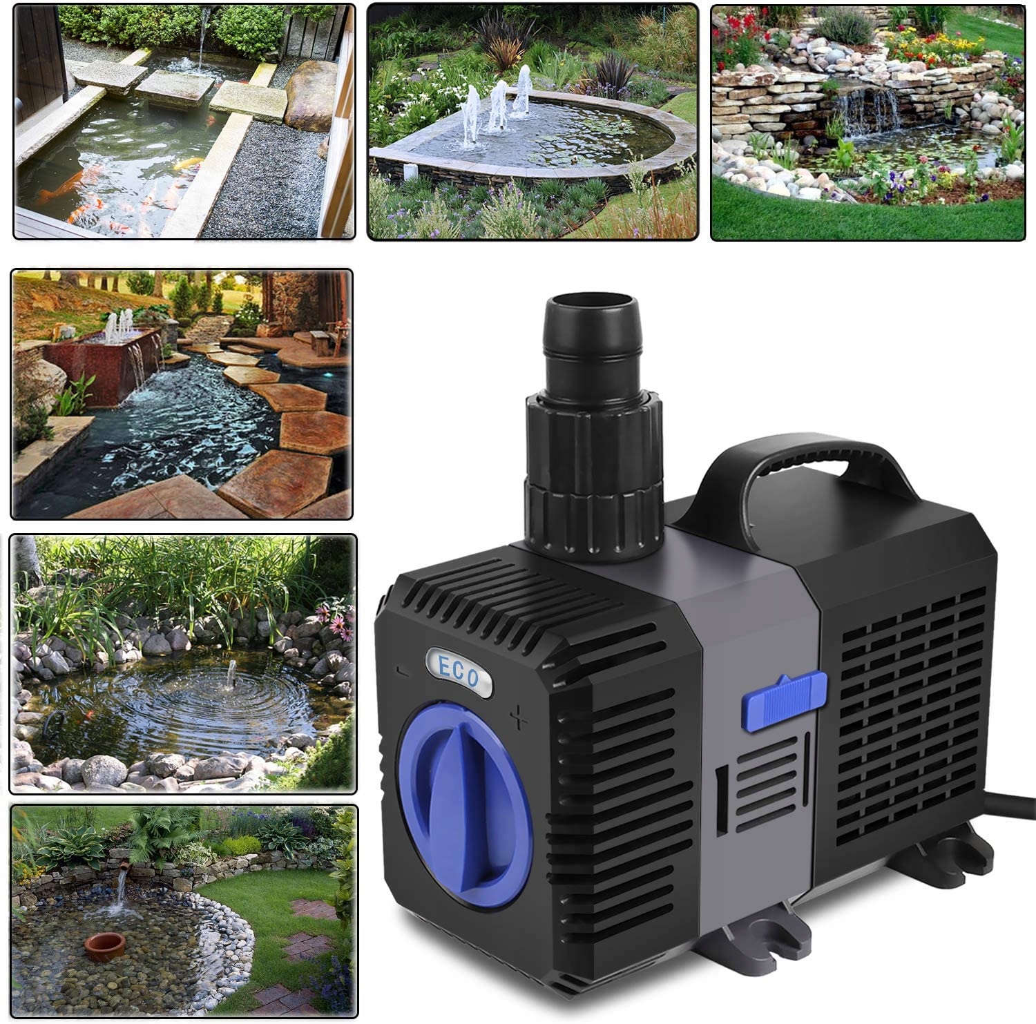 Čerpadlo Do Jazierka Fontány Akvárium Eco CTP-4800 4500 l/h 30 W