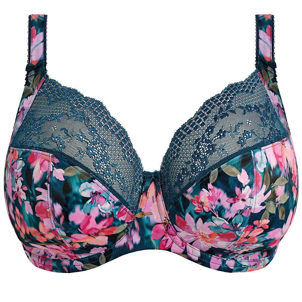 Elomi Lucie teal floral podprsenka 70N 32JJ