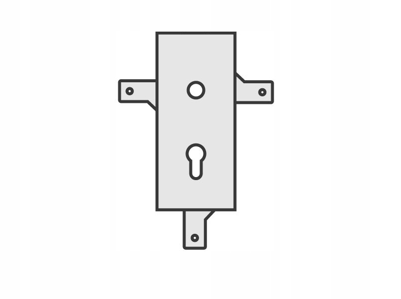 

Zamek Do Drzwi Garażowych Bram Garażu Kastel 4.4
